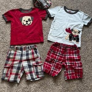 Crazy 8 Dog outfits with matching hat